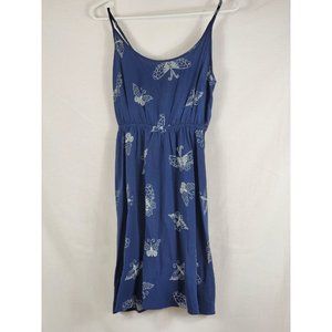 Gap Blue Sundress with White Butterfly Design Size XS